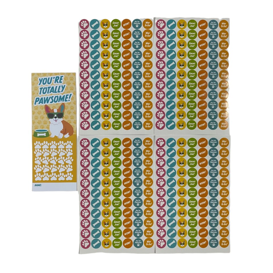 Stickers de Premio pa Ninos con Tabla, Disenos Variados, 14 Unidades 3