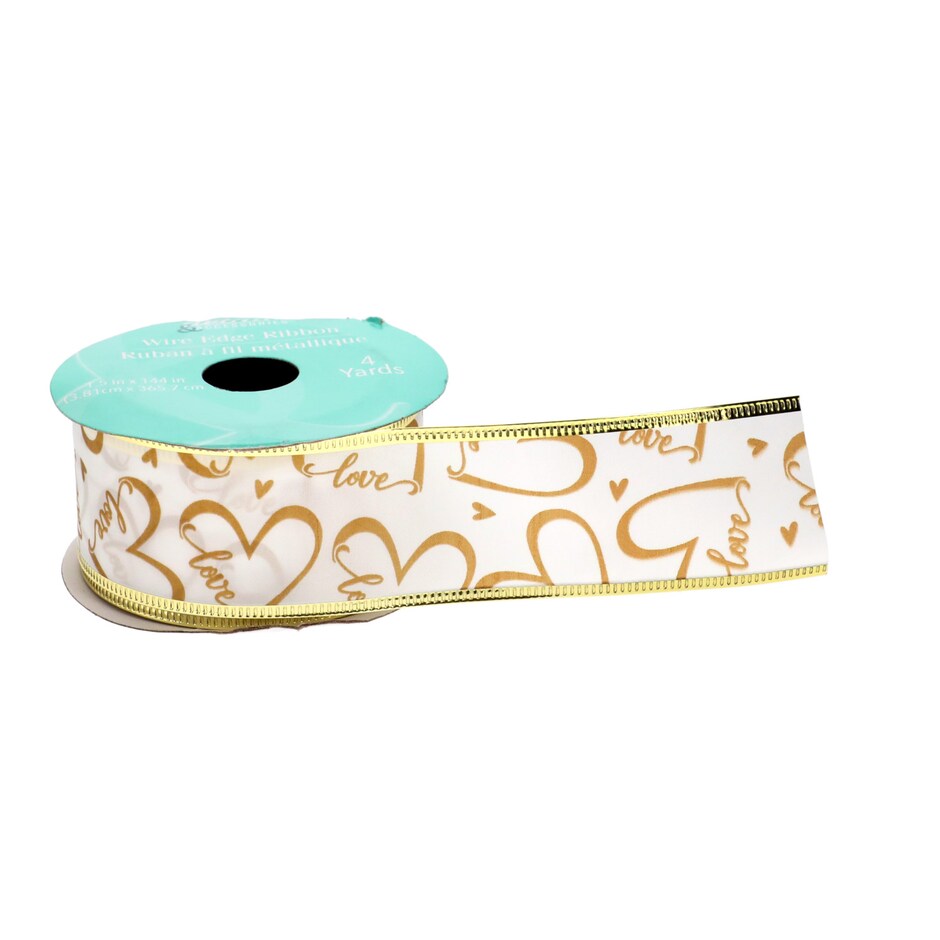 Cinta de Boda con Borde de Alambre - 4 Yardas para Decoracion y Regalos 6