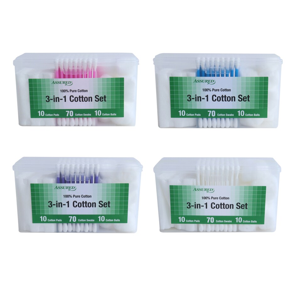 Set de Algodon 3 en 1 con Hisopos Colores Surtidos Pa Tu Cuidado Diario 6