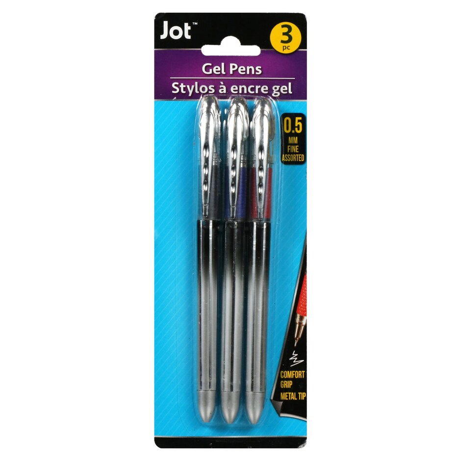 Bulk Jot Black 0.5mm Gel Pens, 3ct. Packs Dollar Tree