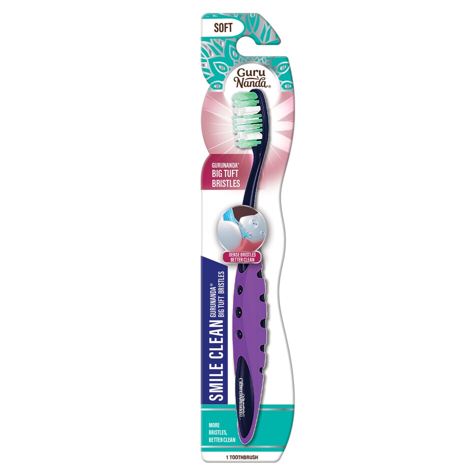 Cepillo Gurunanda Smile Clean Cerdas Suaves Grandes Paquete Colores 5