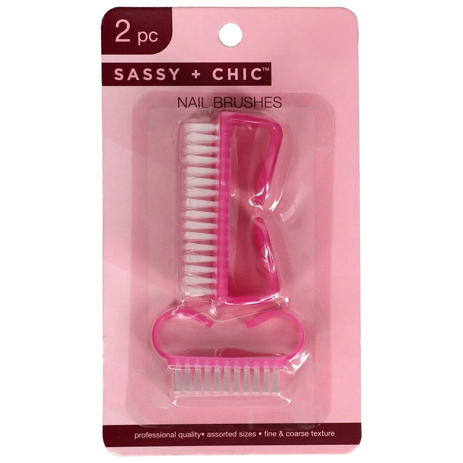 Cepillo de Unas Sassy + Chic, Pack de 2, Colores Variados 5