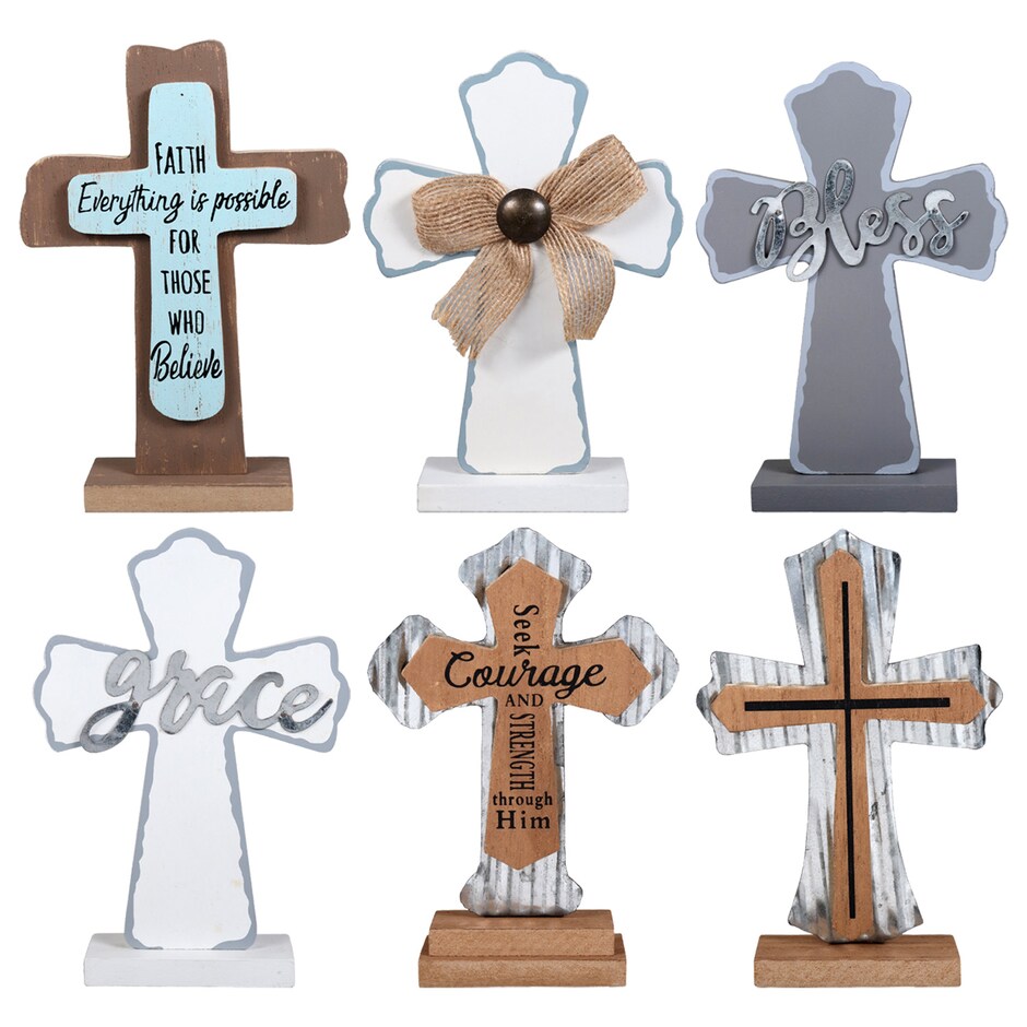 Bulk Decorative Wooden Crosses 4 25x1 25x6 In Dollar Tree