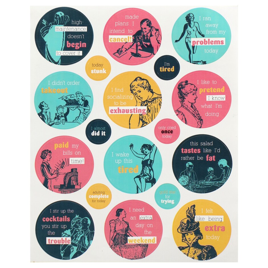 Stickers Jevis pa Adultos Paquetes de 18 Unidades 6