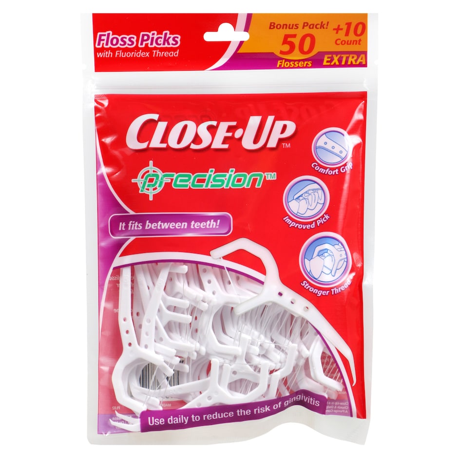 Close Up Precision Floss Picks, 60ct. Bonus Packs Dollar Tree