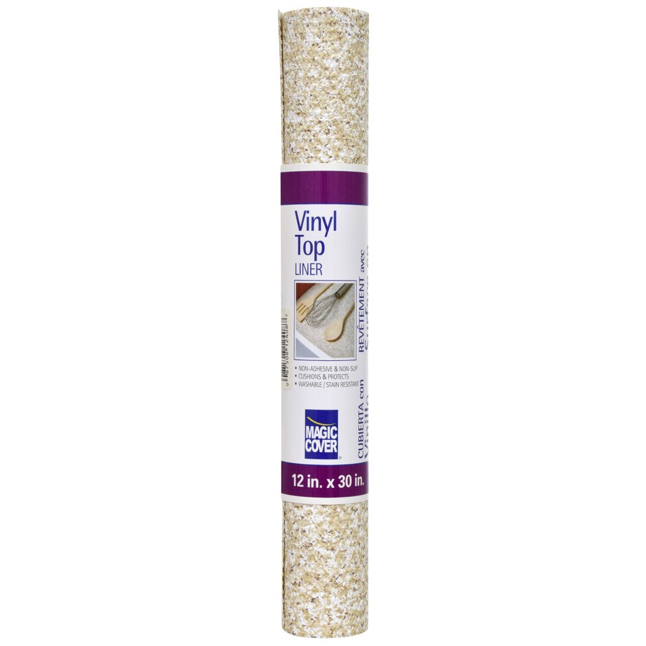 Bulk Magic Cover Beige Granite Look Vinyl Top Liner 12x30 In