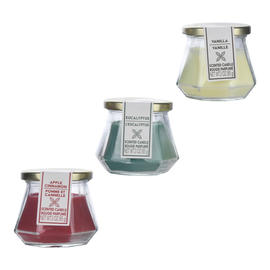 Velas Aromaticas de Cristal Geometrico, 3 oz 4