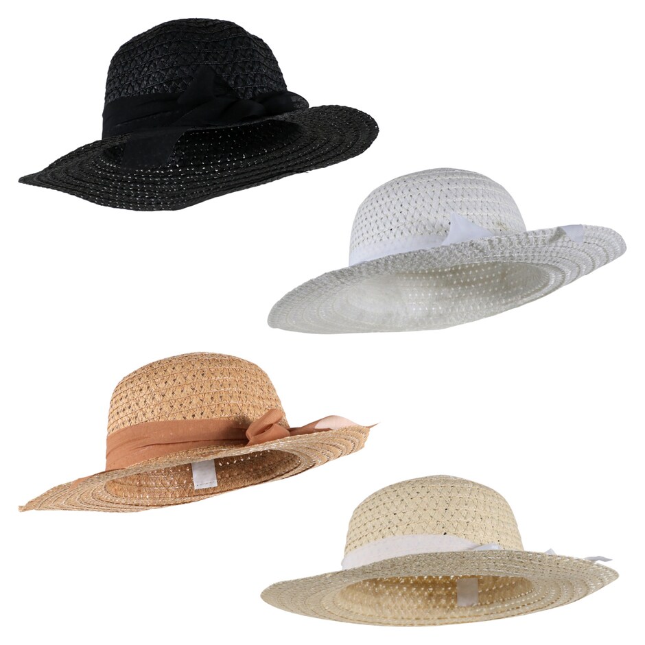 Juncture Ladies Fashion Summer Sun Hats, 13.25x4.875 in. Dollar Tree
