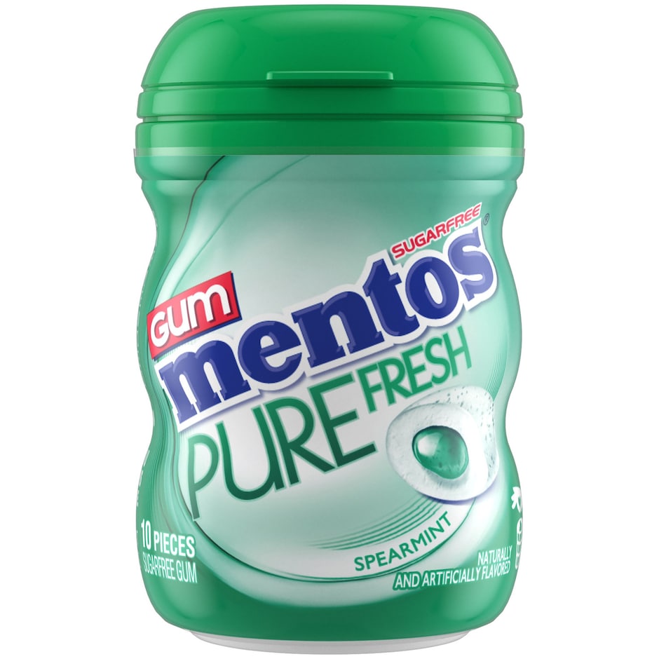 Mentos Pure Fresh Spearmint Gum, 50 ct. Dollar Tree
