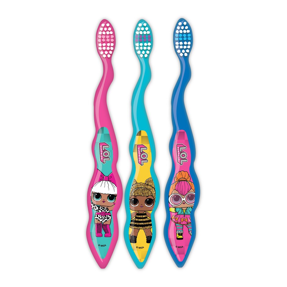 Cepillos de Dientes Firefly pa Ninos, Personajes Chulos, Pack de 3 4
