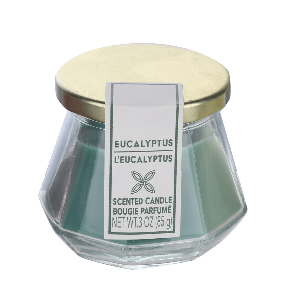 Velas Aromaticas de Cristal Geometrico, 3 oz 6