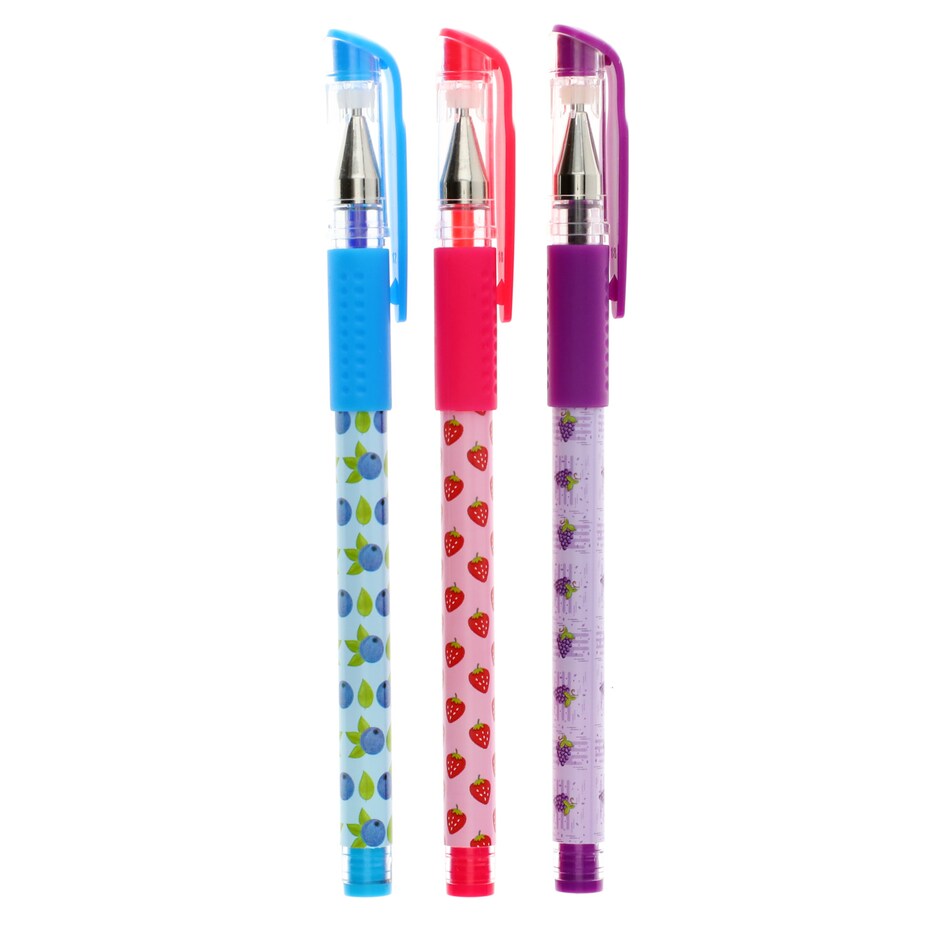 Lapiceros de Gel Frutales Paq de 3 3