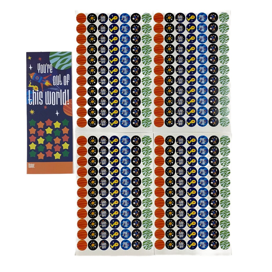 Stickers de Premio pa Ninos con Tabla, Disenos Variados, 14 Unidades 5