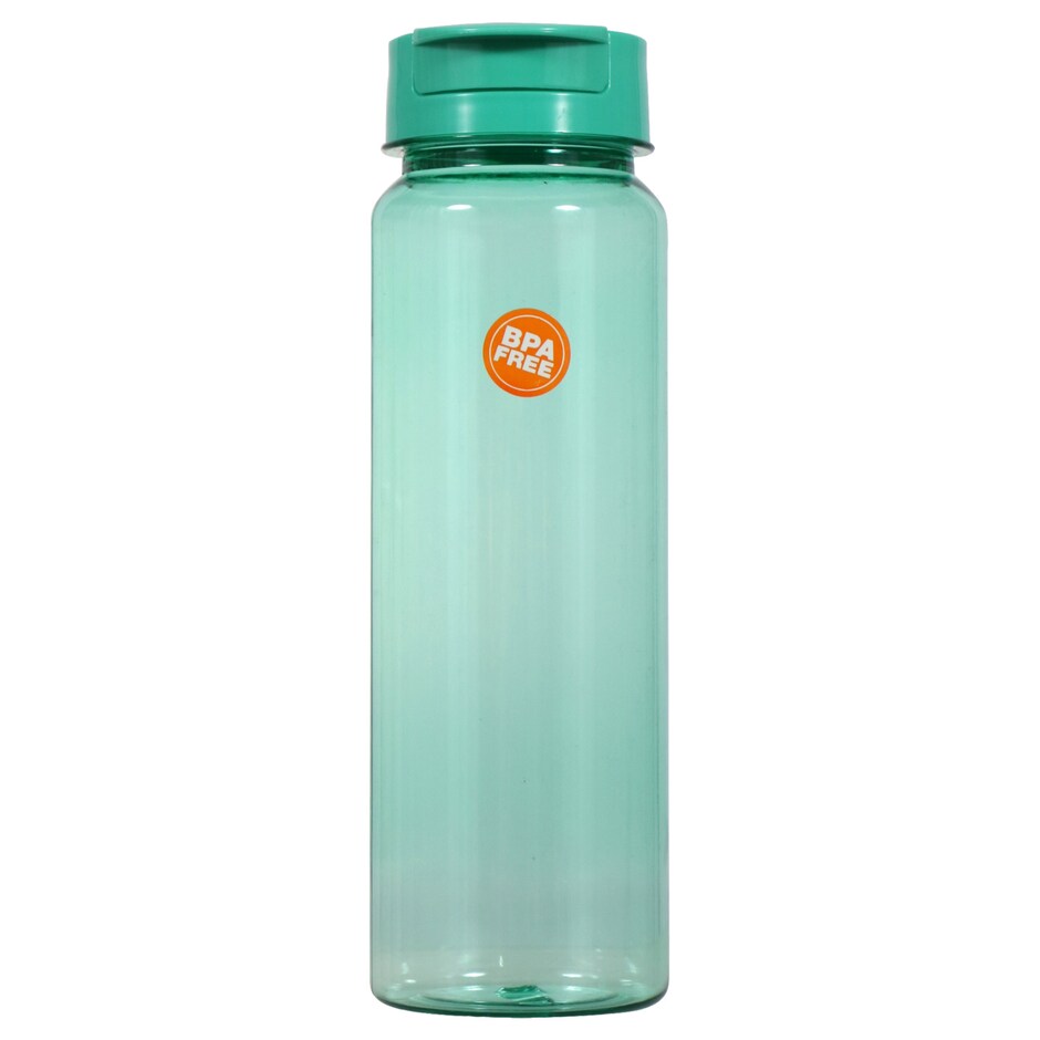 Botella de Agua Plastica Translucida 30oz Tapa Volteo Pa Mantenerte Hidratado 6