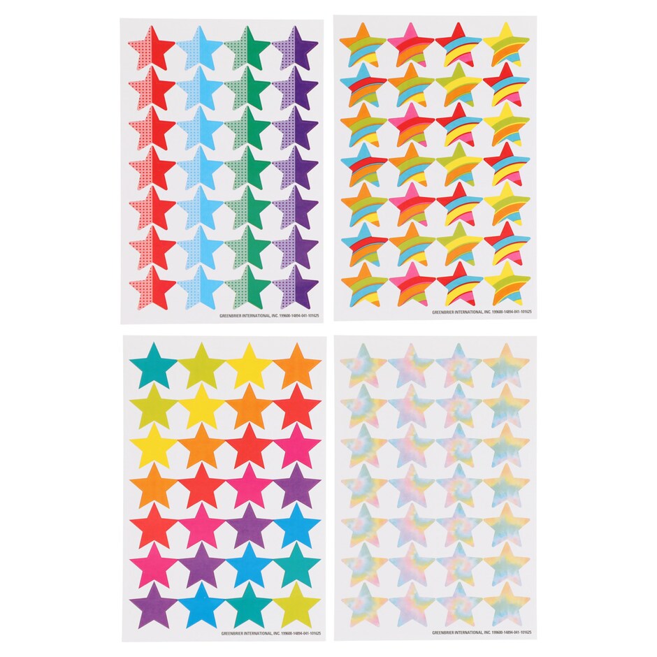 Stickers Estrellas Colores para Ninos 112 Pcs - Premios y Manualidades 3