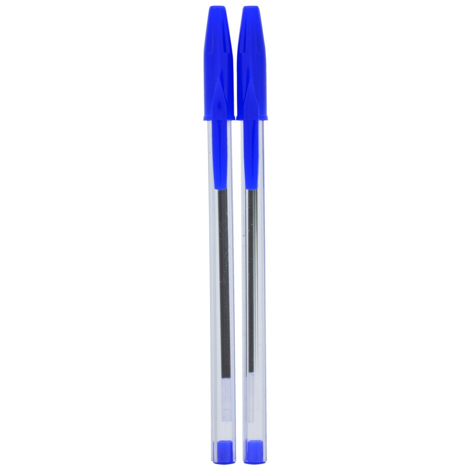 Jot Lapiceros Azules Transparente Paquete de 12 2