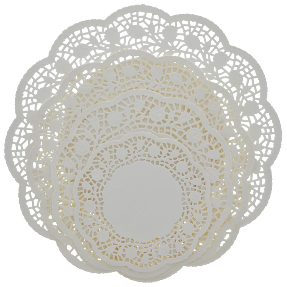 226384Multipack Round Paper Doilies in Assorted Sizes, 32ct. Packs