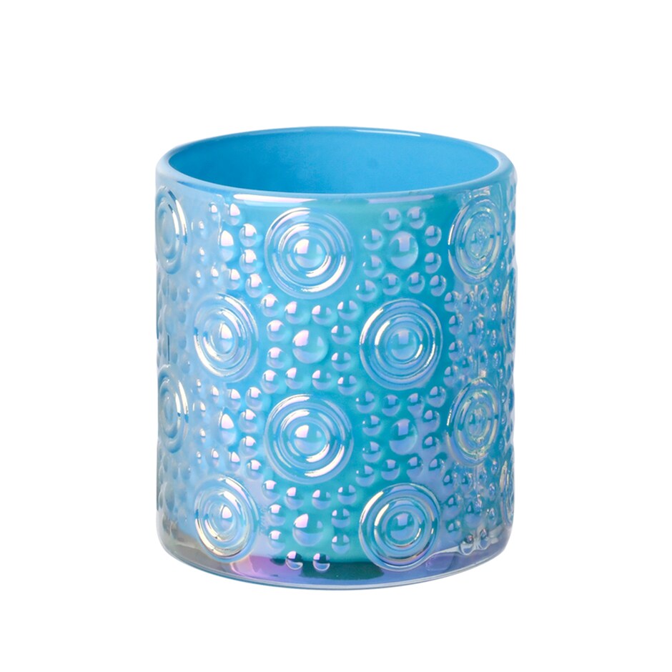 Portavela de Cristal Iridiscente, Colores Surtidos, Pa Que Tu Casa Brille 6