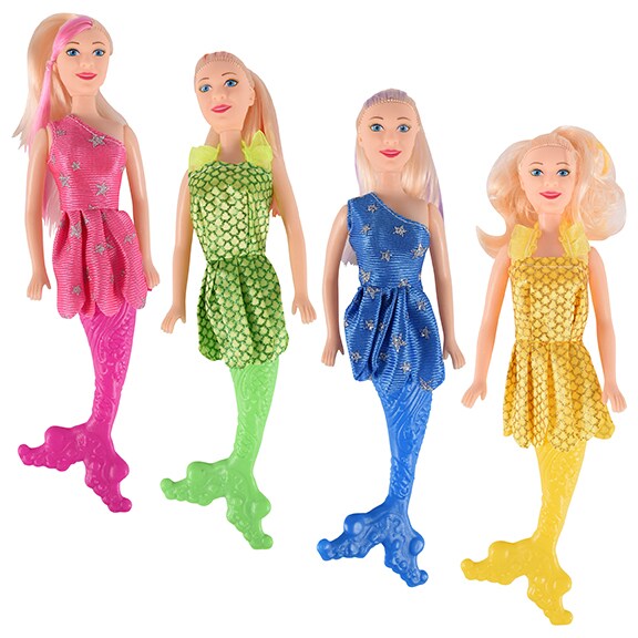 Bulk Caucasian Mermaid Fashion Dolls, 11 in. Dollar Tree