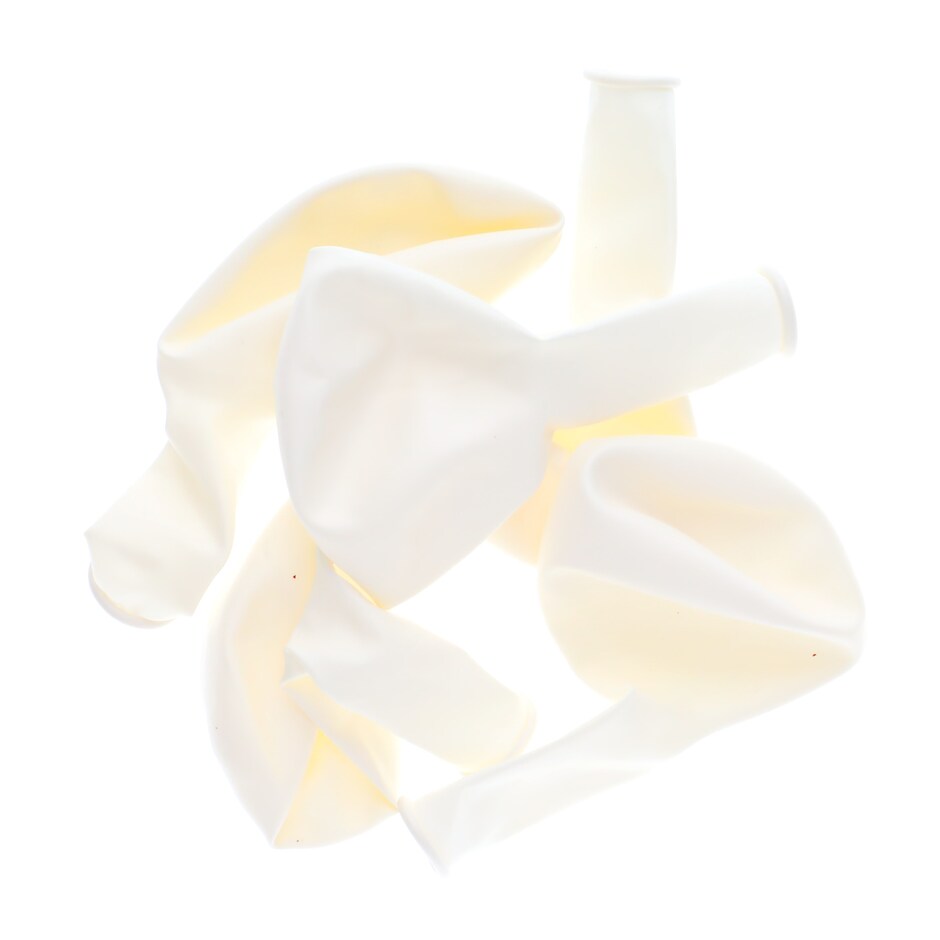 Globos Blancos de Latex 20 Unidades Pa Tus Fiestas y Eventos 3