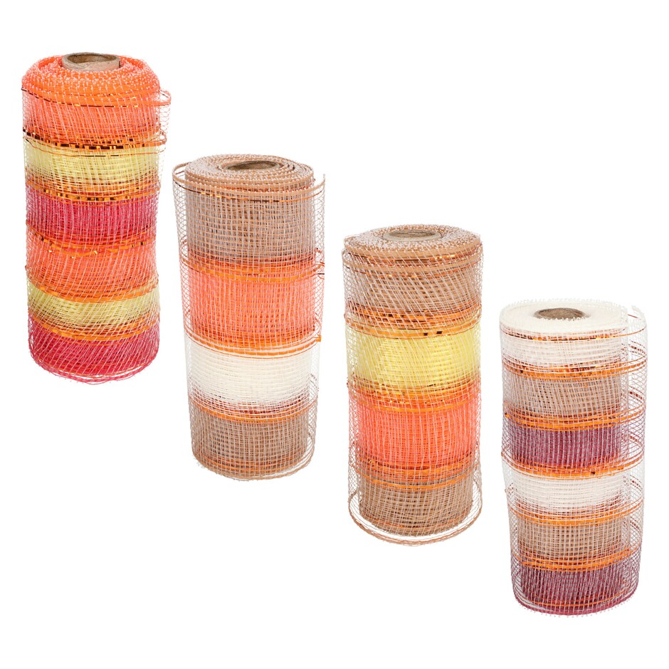 Bulk Crafter's Square Decorative Mesh Ribbon, 5 yd. Rolls Dollar Tree