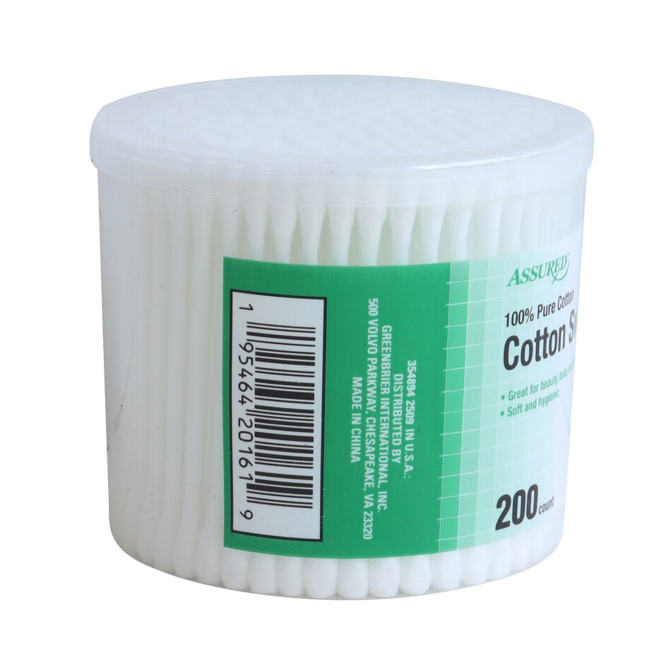 Cotonetes Assured Puros - 200 Unidades para Limpieza y Mas 4