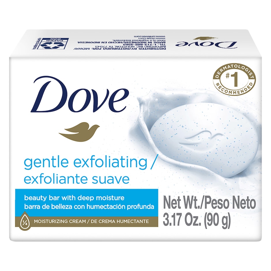 Dove Gentle Exfoliating Bar Soap, 3.17 oz.
