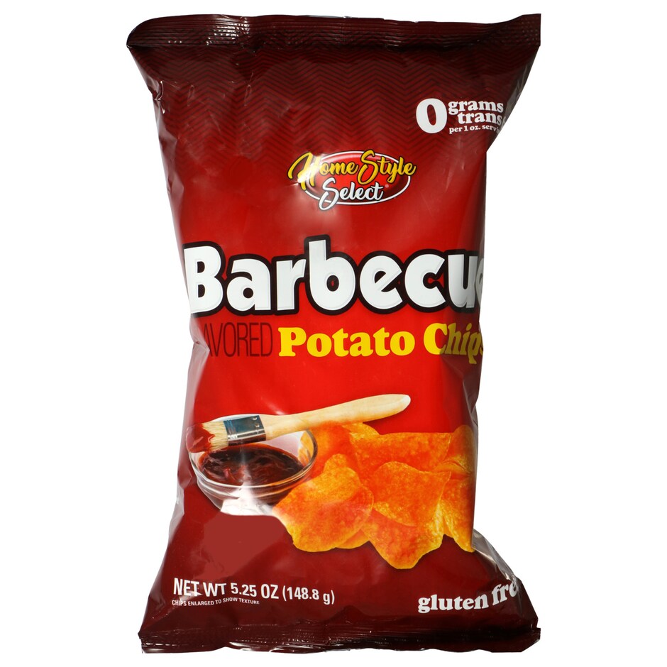 Bulk Home Style Select BBQ Potato Chips, 5.25 oz. Bags Dollar Tree