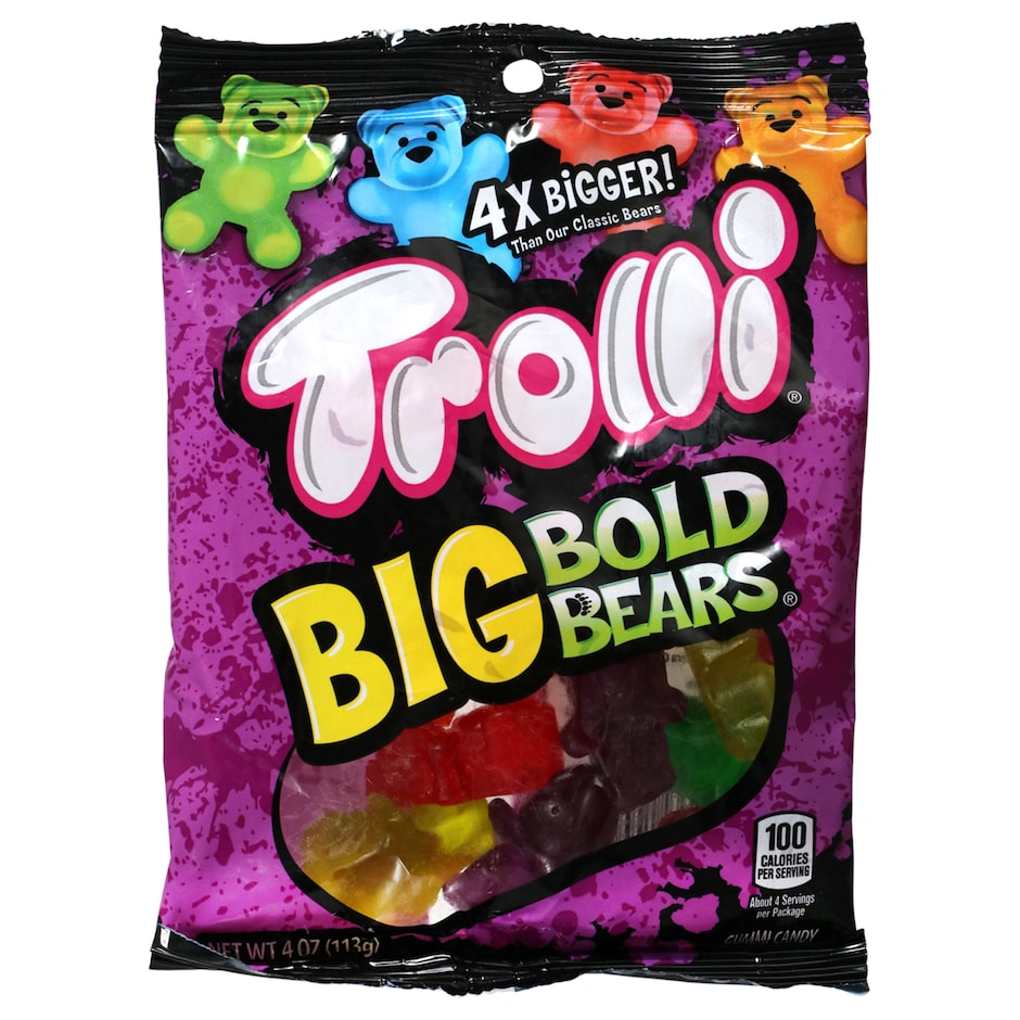 Bulk Trolli Big Bold Bears Gummi Candies, 4oz. Bags Dollar Tree