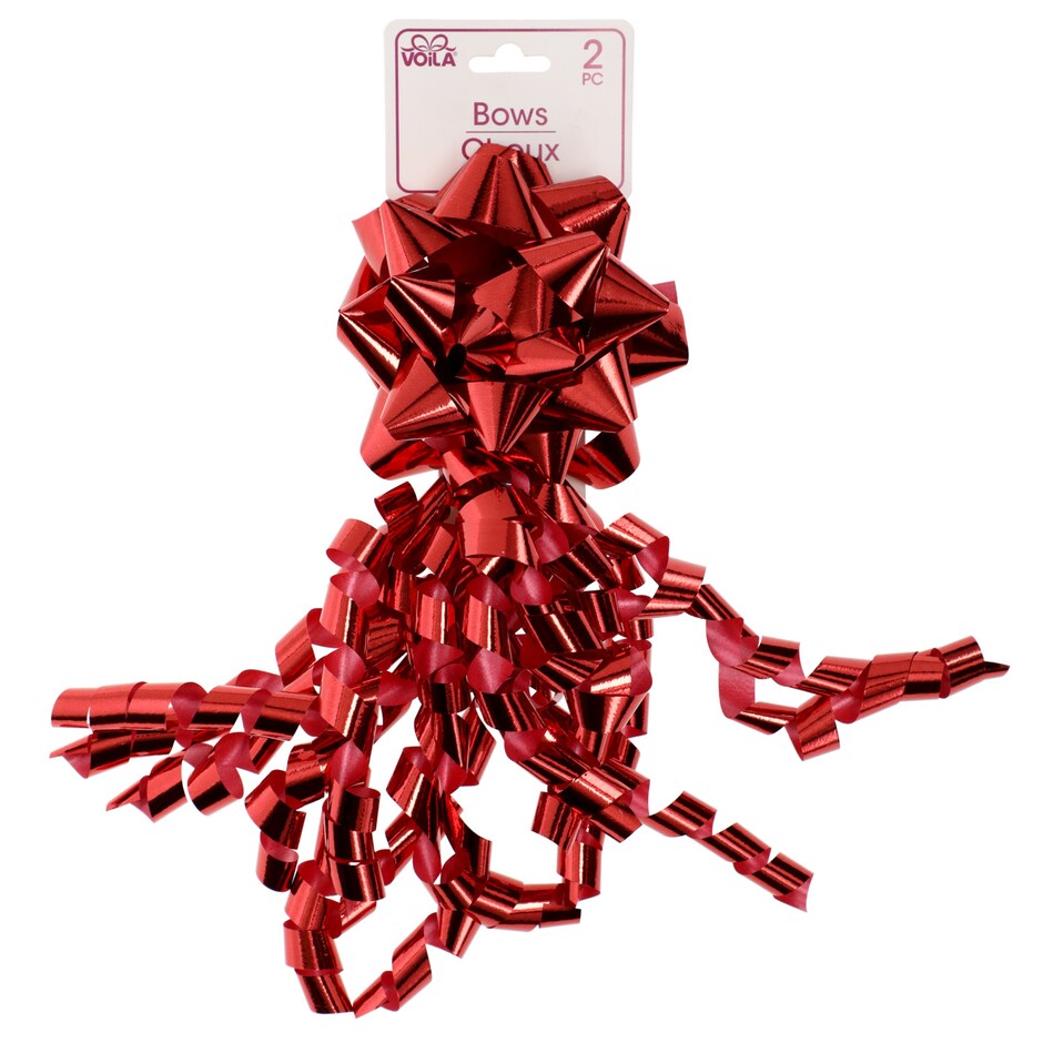 Lazos Voila Brillantes Rizados para Regalos, Paq de 2 6