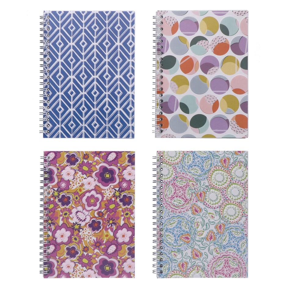 Libretas Espirales Jot con Estilo, Disenos Variados 4
