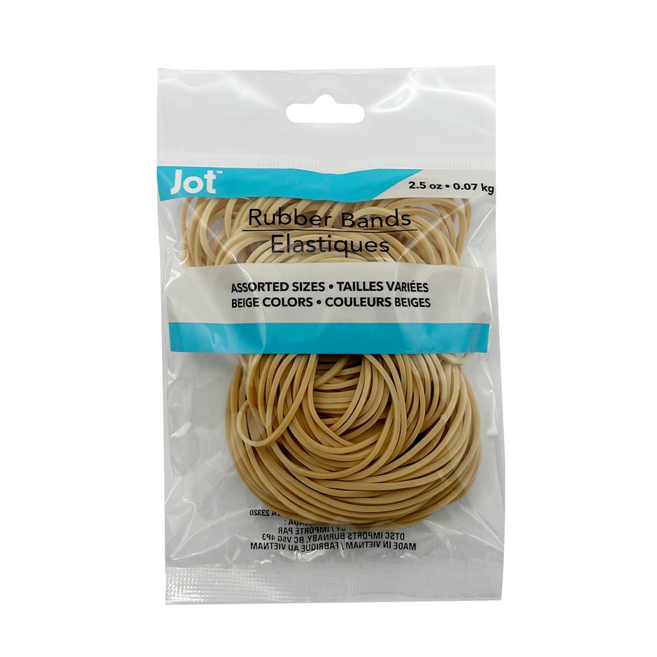 JOT Assorted Rubber Bands, 3.5-oz. Packs