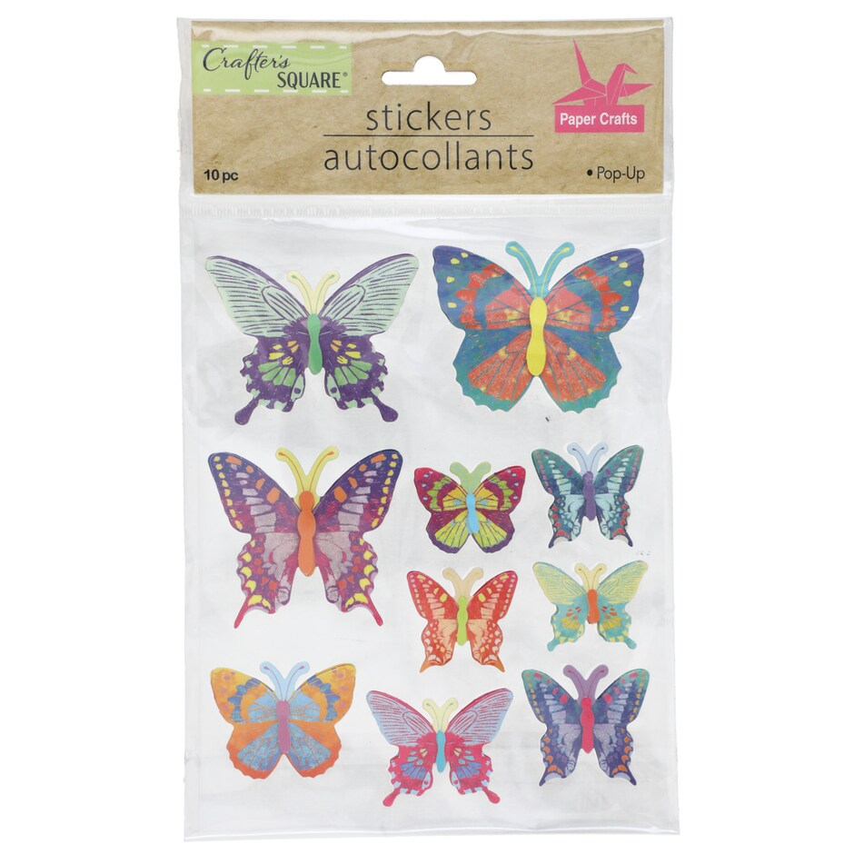 Calcomanias de Mariposas 3D con Brillo y Escarcha pa Decorar 6