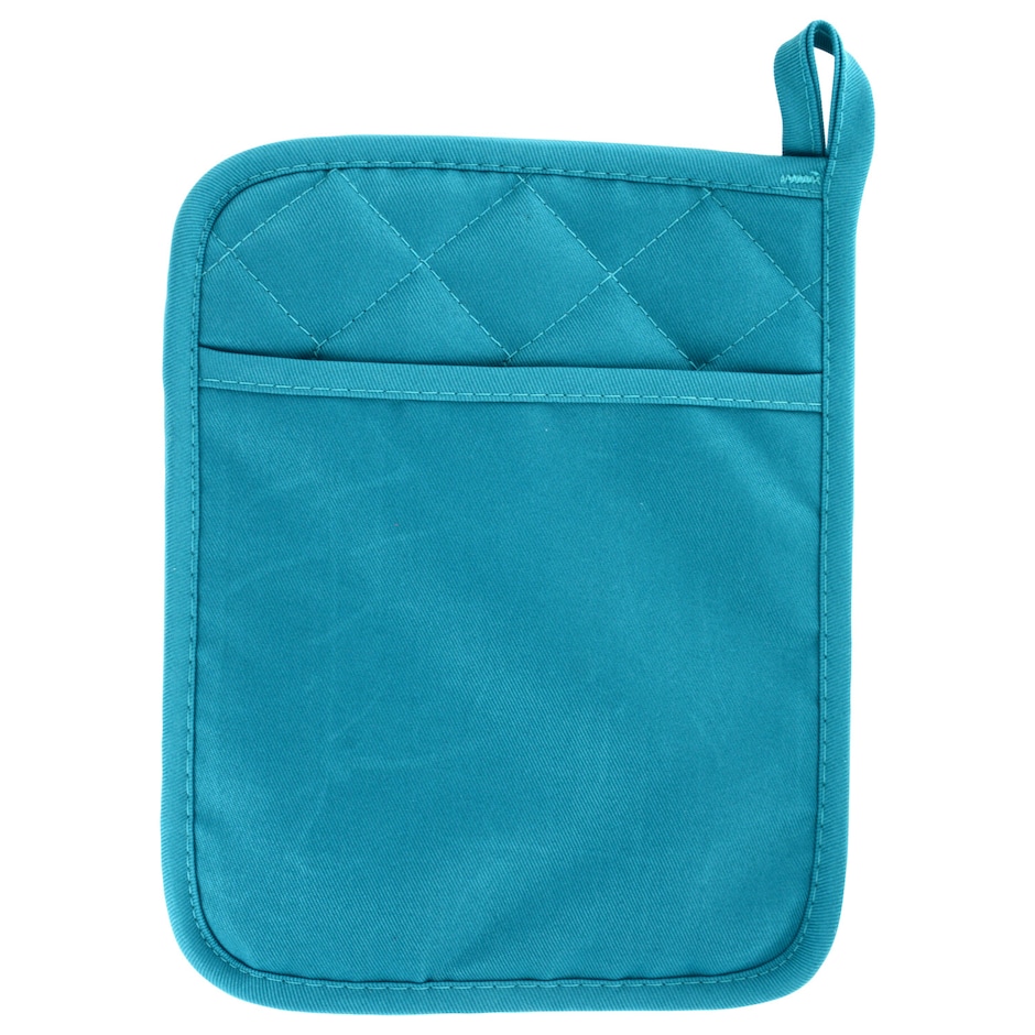 Bulk Home Collection Turquoise Polyester/Rubber Oven Mitts Dollar Tree