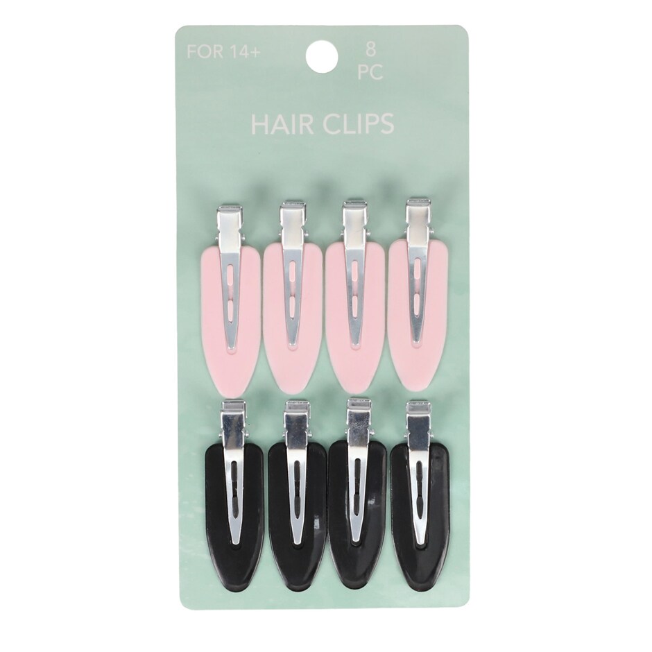 Ganchos de Pelo Rosado y Negro, Pack de 8 pa tu peinado. 3