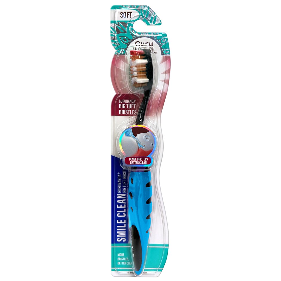 Cepillo Dental Gurunanda Smile Clean Cerdas Suaves Grandes Limpieza Total 6