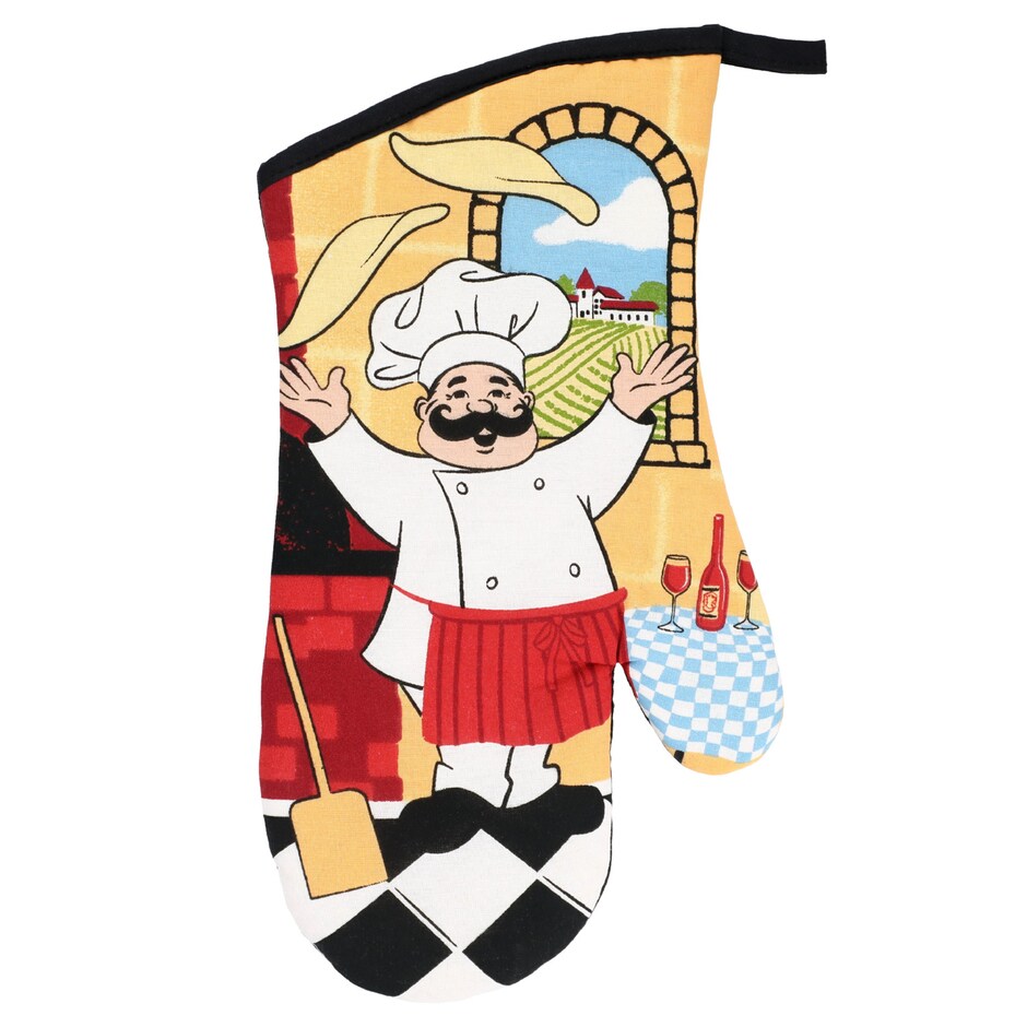 Home Collection ChefThemed Oven Mitts, 13x7in. Dollar Tree