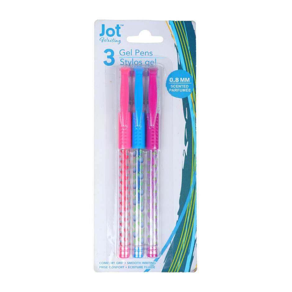 Lapiceros de Gel Frutales Paq de 3 6