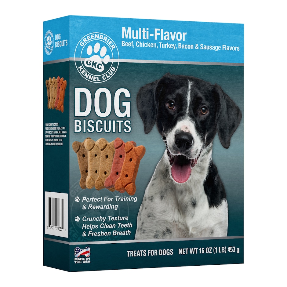Bulk Greenbrier Kennel Club Dog Biscuits in Assorted Flavors, 16oz