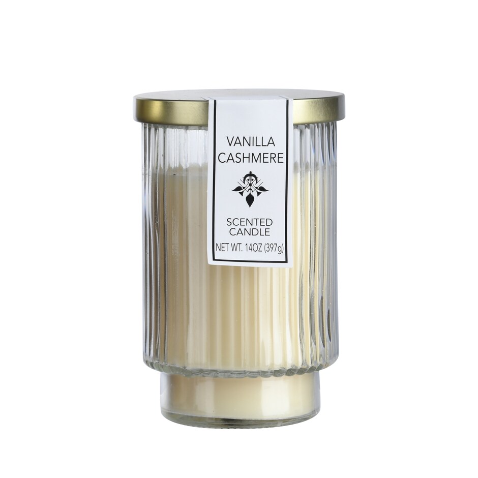 Vela Vainilla Cashmere Jarra Alta Aroma Suave y Relajante 3