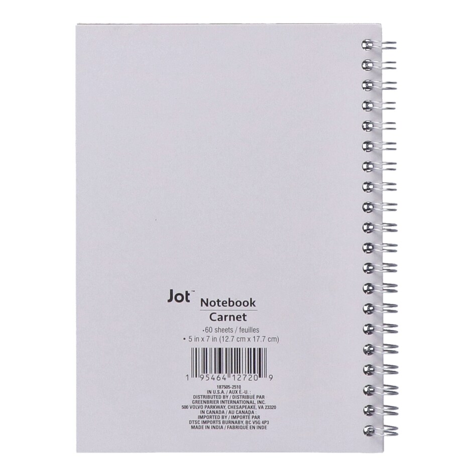 Libretas Espirales Jot con Estilo, Disenos Variados 5