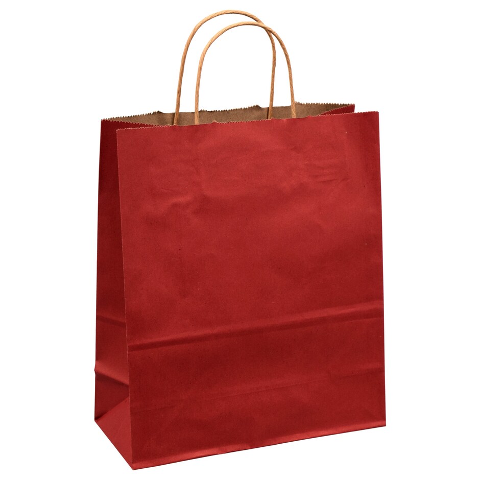 Bolsas de Regalo Rojas Mate Kraft Grandes - Paq de 4 3
