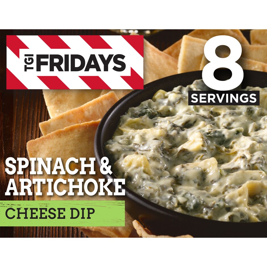 TGI Fridays Spinach & Artichoke Cheese Dip Frozen Snack, 8 oz. Dollar