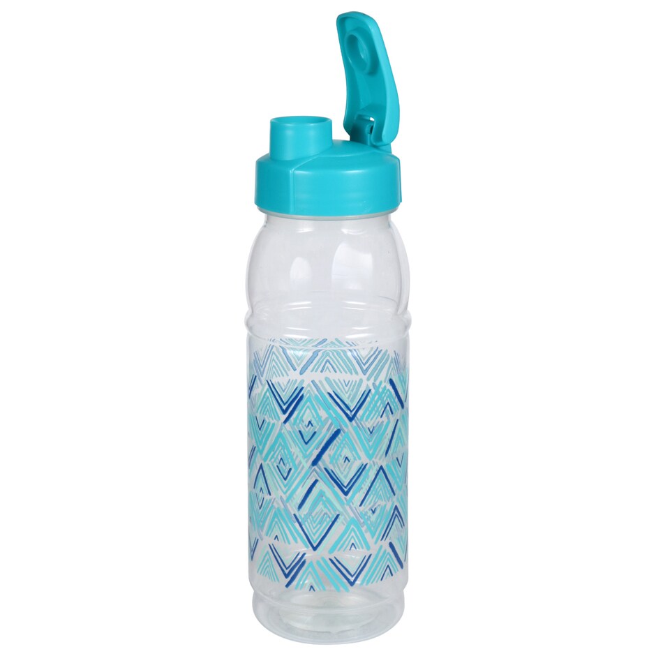 Botellas de Agua Plastico Translucido con Disenos y Tapa Click 22 oz 4