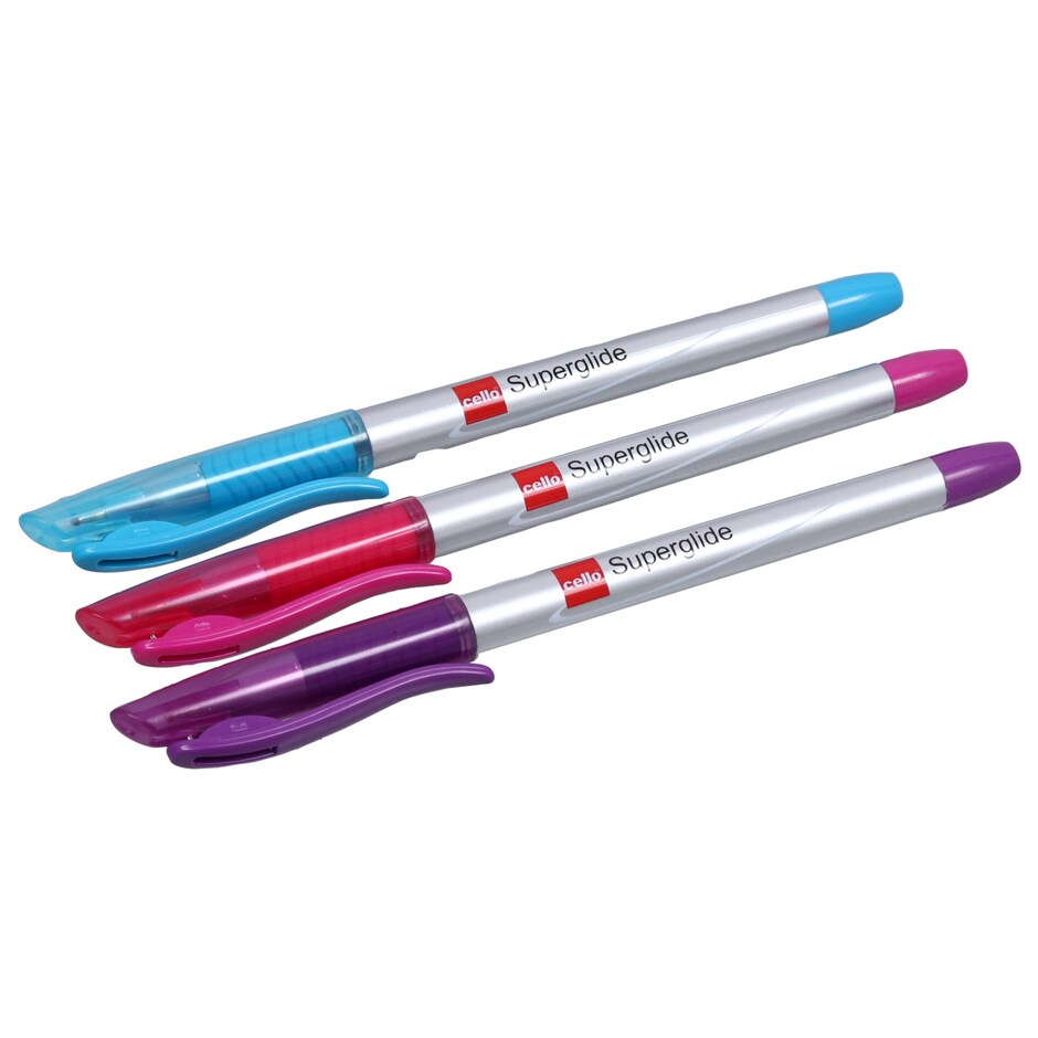 Plumas Cello Superglide Fashion - Paquete de 3 Colores Vibrantes 5