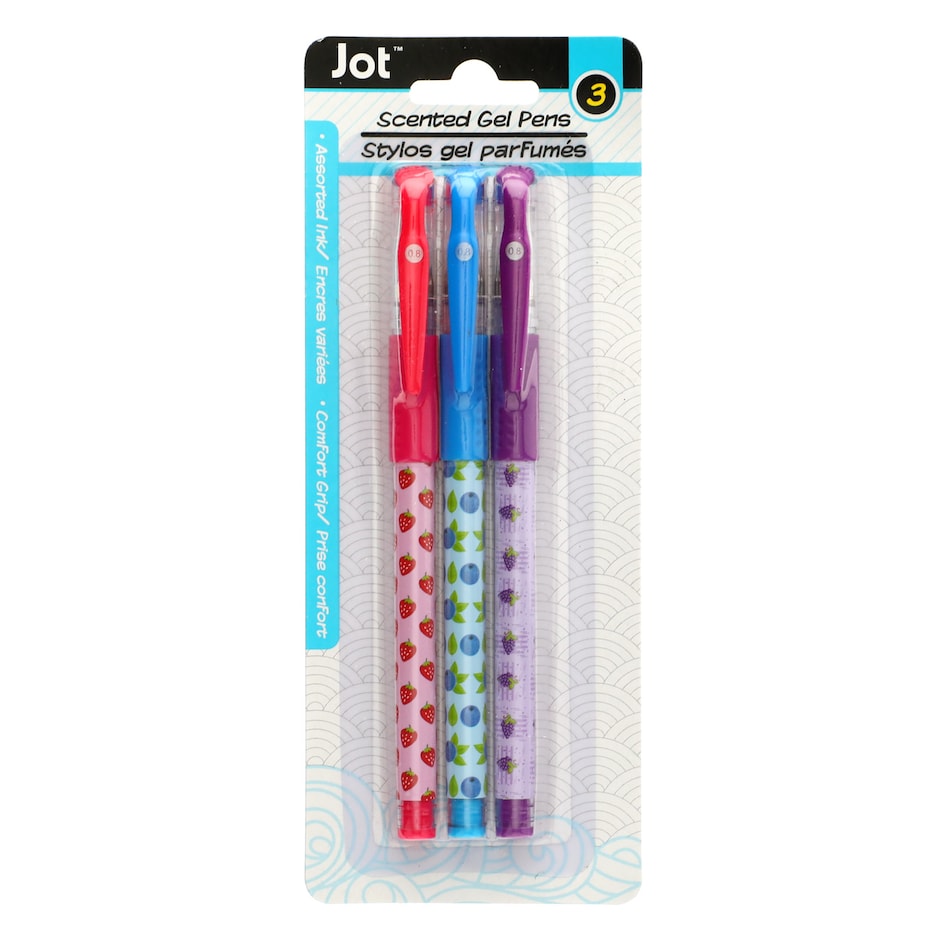 Lapiceros de Gel Frutales Paq de 3 4