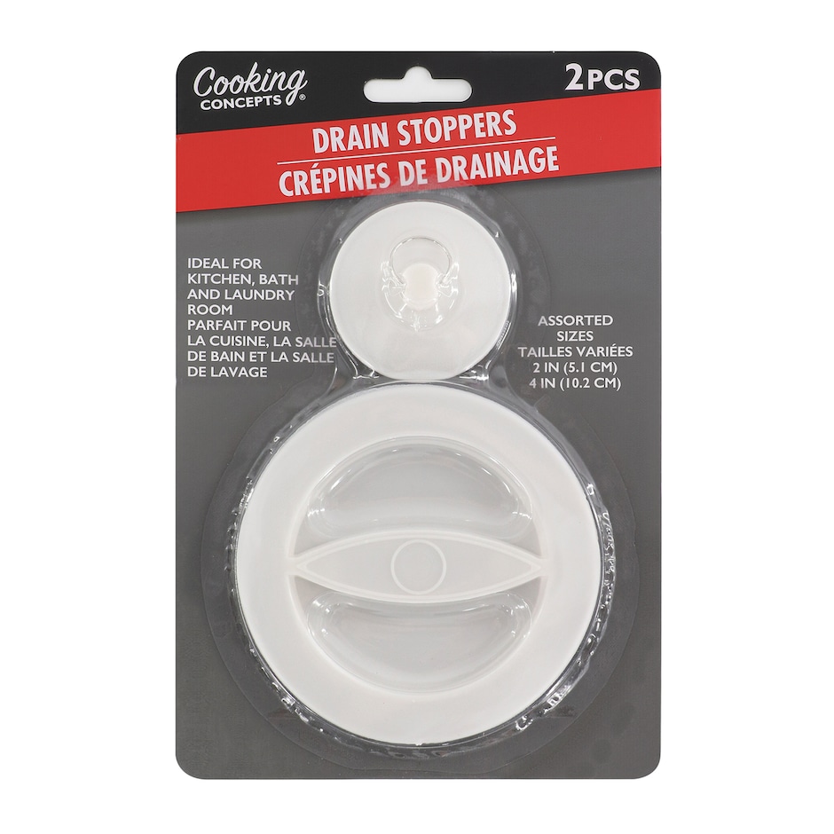 Tapones De Desague Plasticos Cooking Concepts - Paquete De 2 2