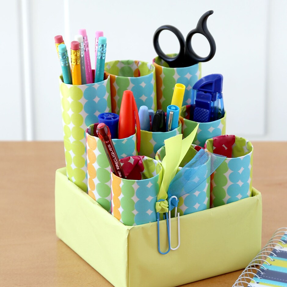 Recycled Desk Caddy Dollar Tree