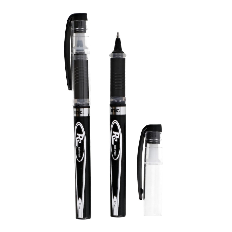 Plumas Inc R-2 Roller Negras 2-pk - Escribe nitido y sin manchas 4