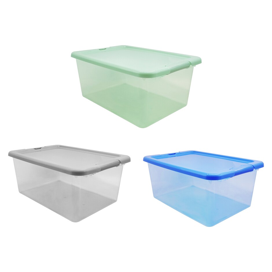 Cajas Organizadoras con Tapa Segura 14 qt Paquete de 18 Unidades 4